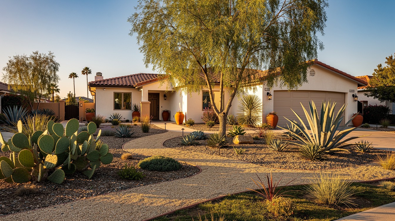 The Terracotta Courtyard — Desert/Xeriscape garden in Huntington Beach