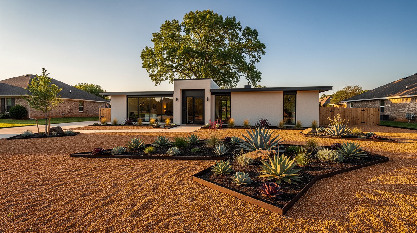 The Limestone Gravel Field — Modern/Minimalist garden in Huntsville