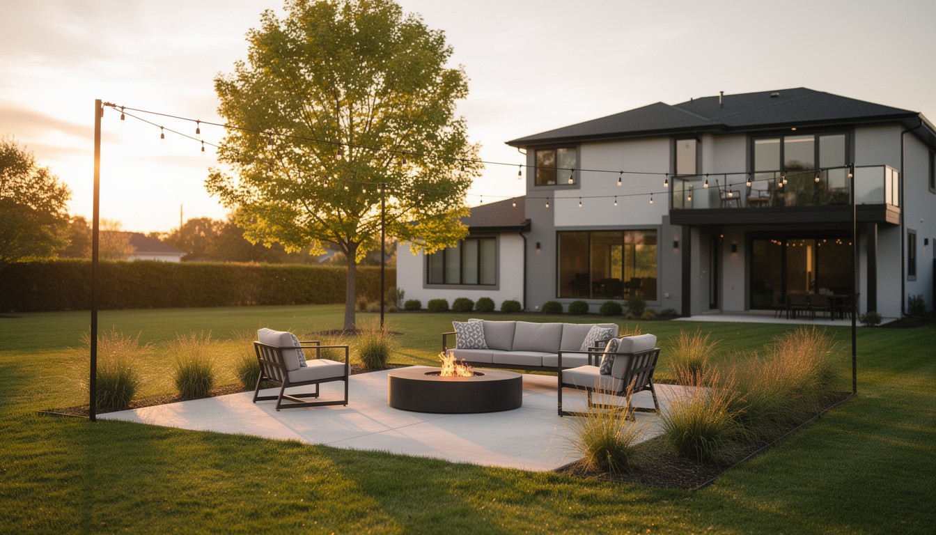 Modern/Minimalist backyard in Indianapolis, IN