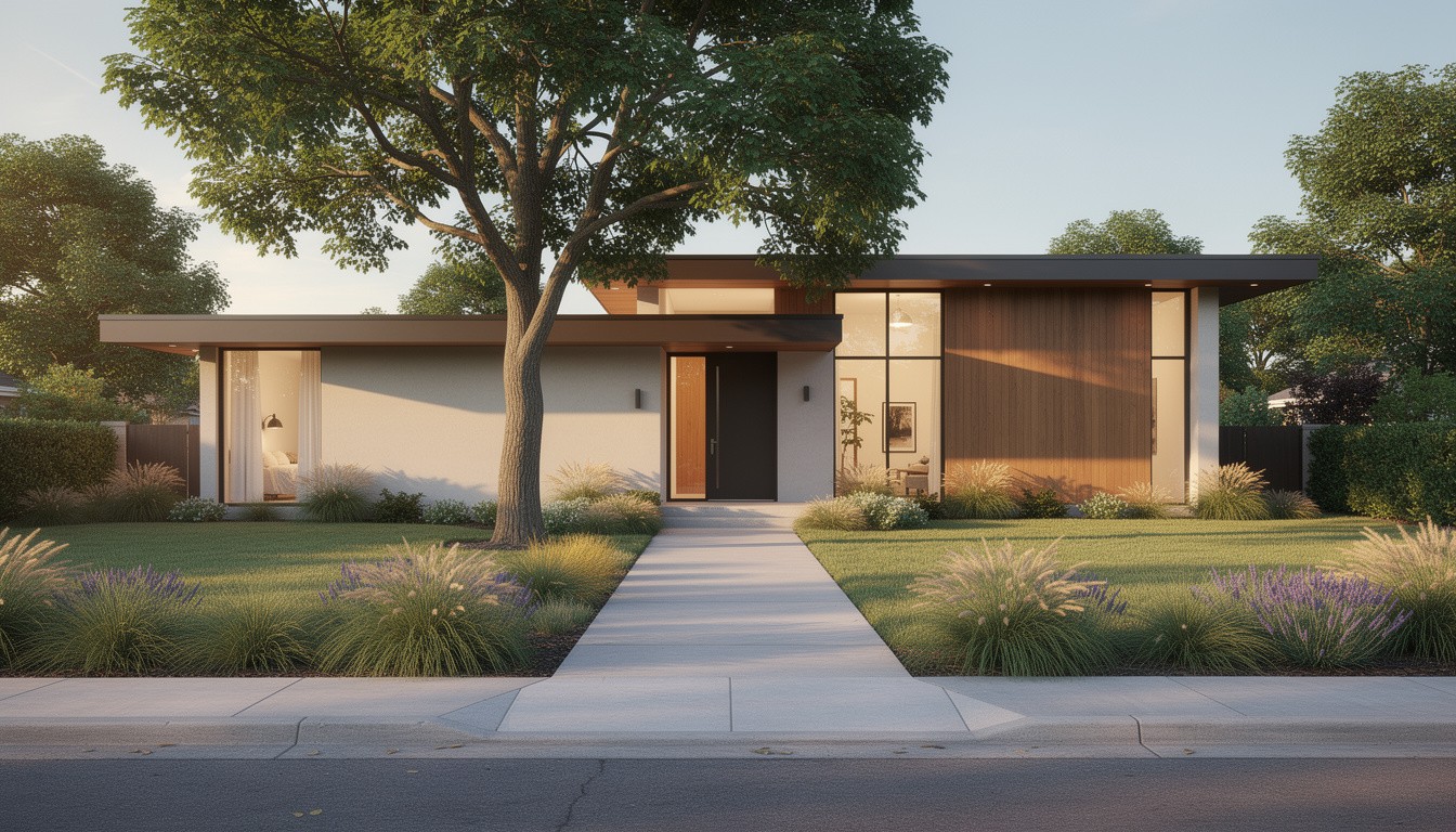 Modern/Minimalist front yard in Indianapolis, IN