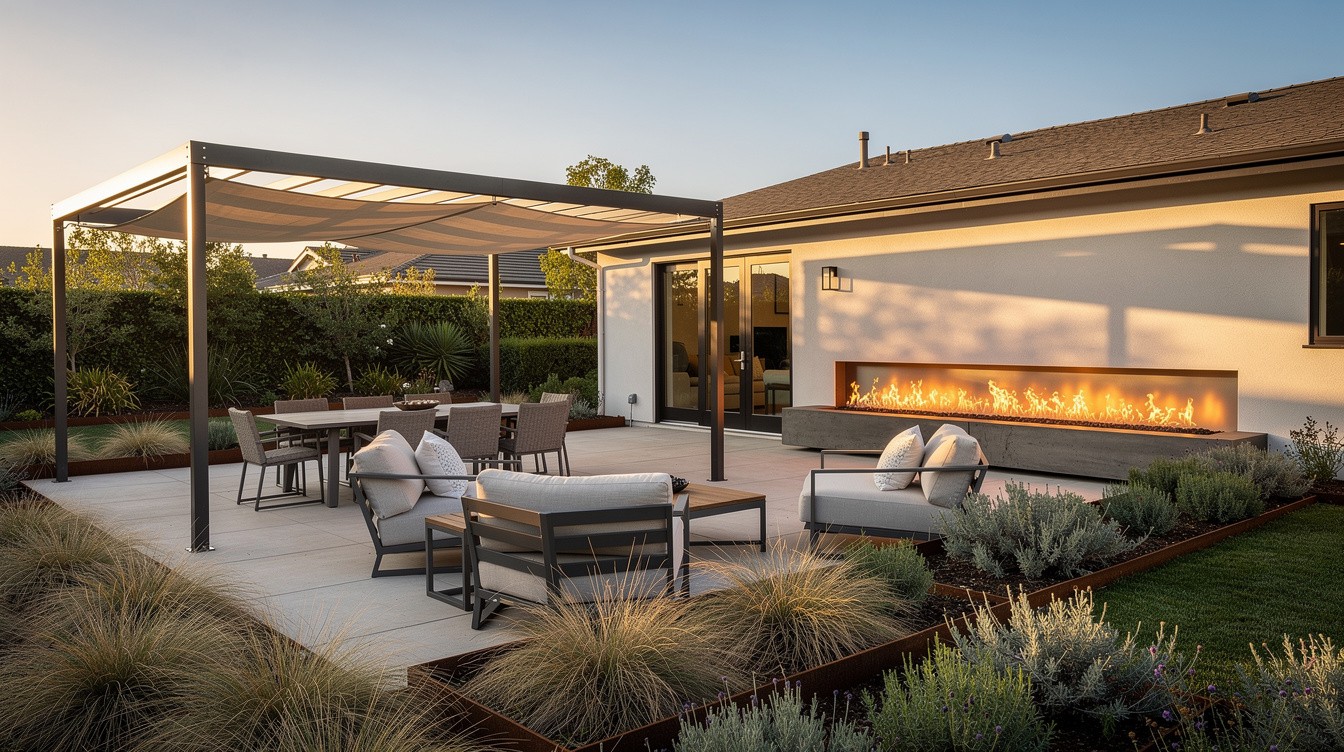 The California Outdoor Room — Modern/Minimalist garden in Irvine