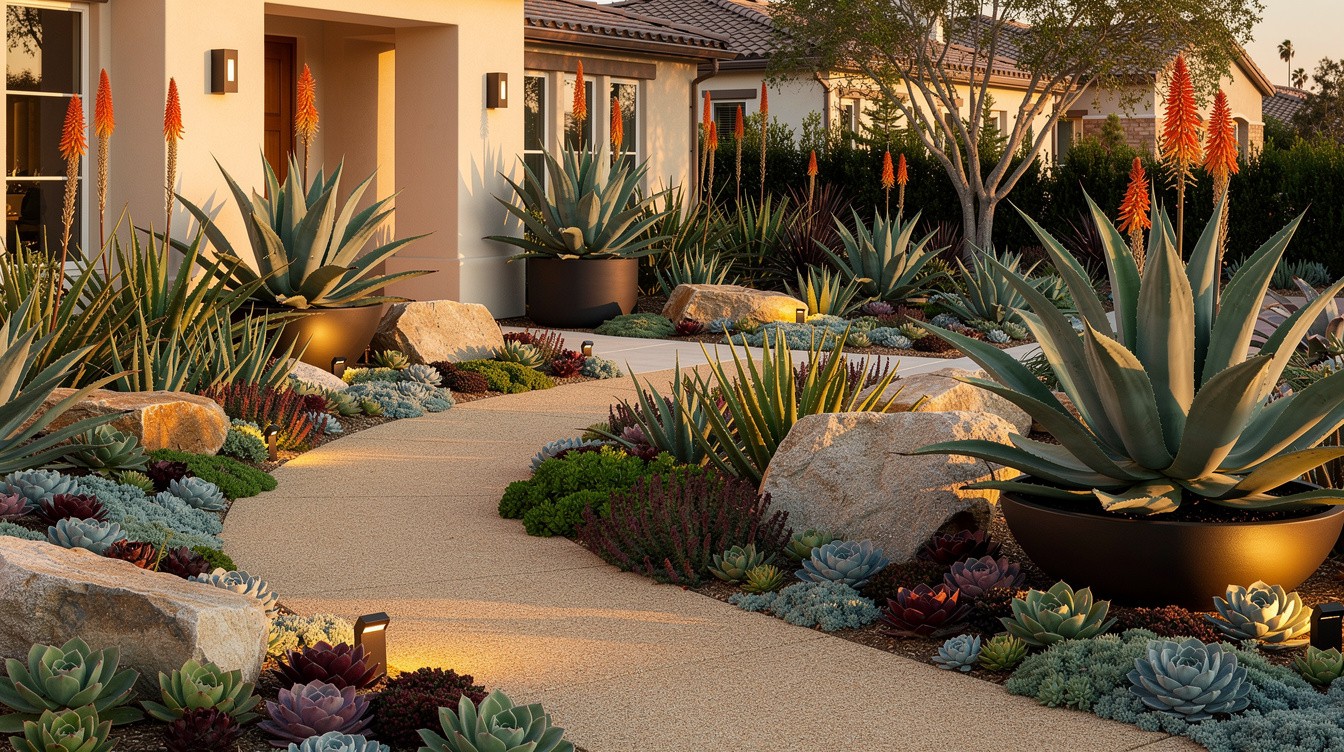 The Succulent and Agave Sculpture Garden — Desert/Xeriscape garden in Irvine