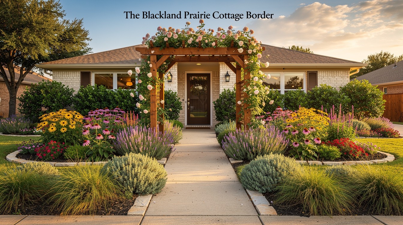 The Blackland Prairie Cottage Border — Cottage/English garden in Irving