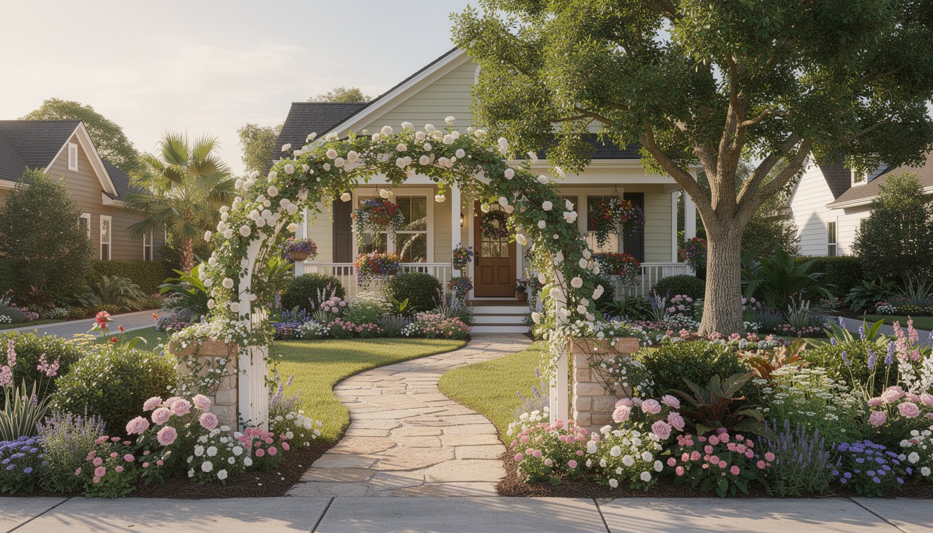 Cottage/English front yard design in Jacksonville, FL