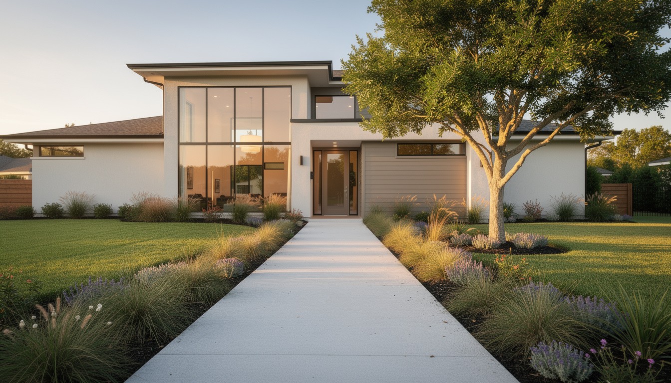 Modern/Minimalist front yard in Jacksonville, FL