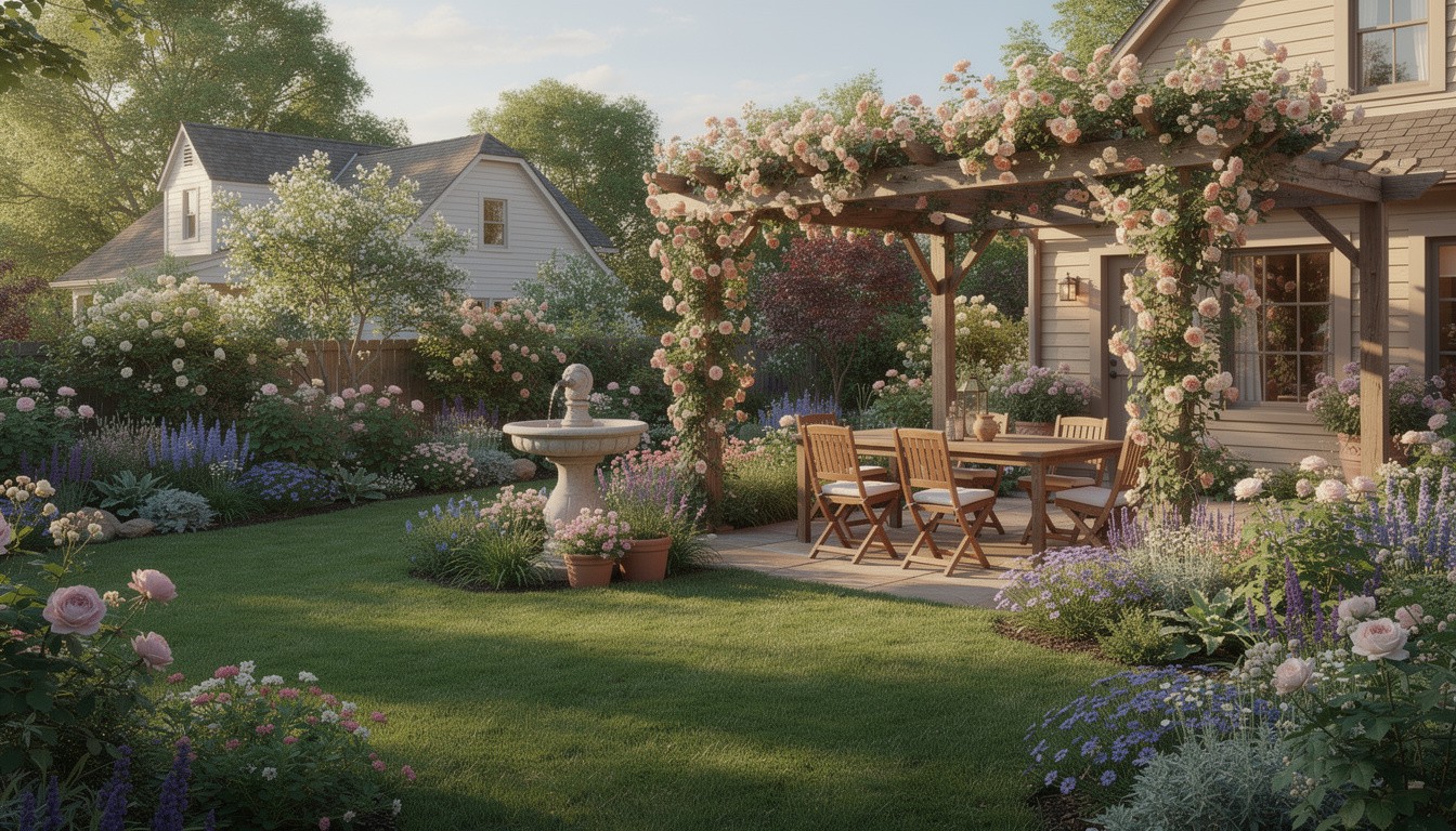 Cottage/English backyard design in Kansas City, MO