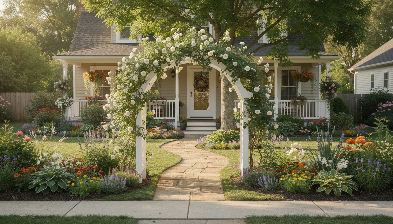 Cottage/English front yard design in Kansas City, MO