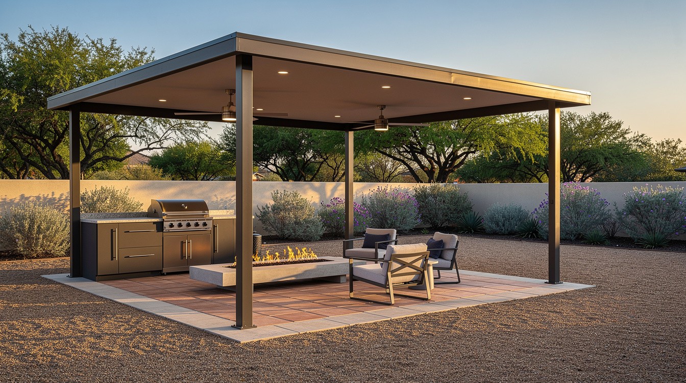 The Shaded Modern Patio — Modern/Minimalist garden in Laredo