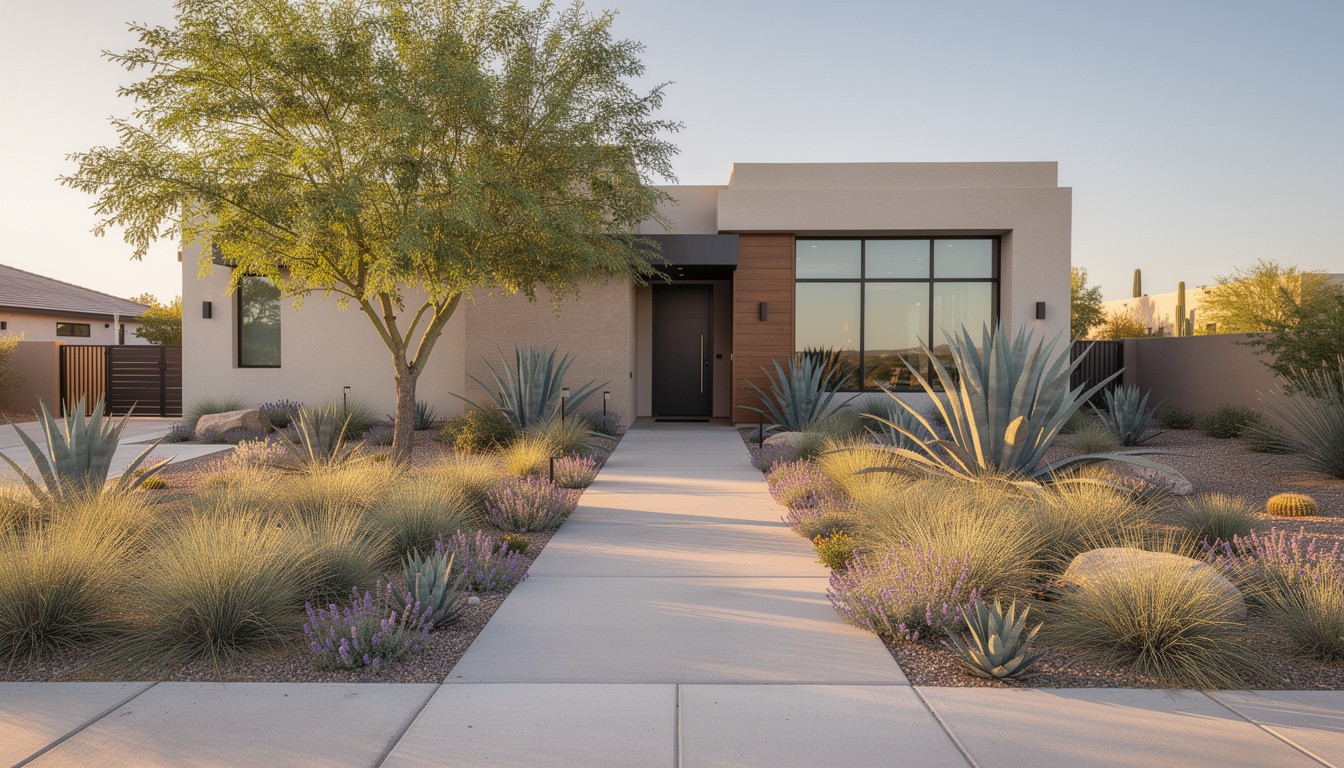 Modern/Minimalist front yard in Las Vegas, NV