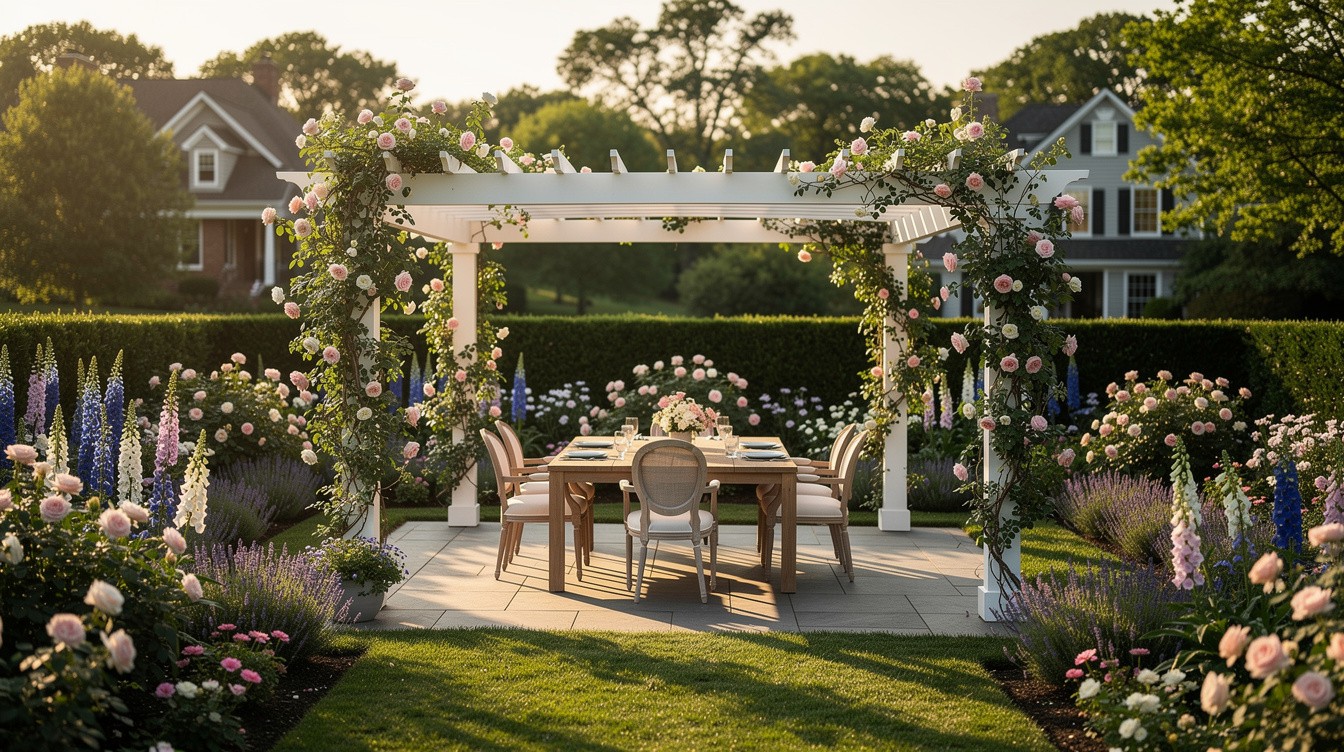Pergola Garden with English Cottage Borders — Cottage/English garden in Lexington-Fayette