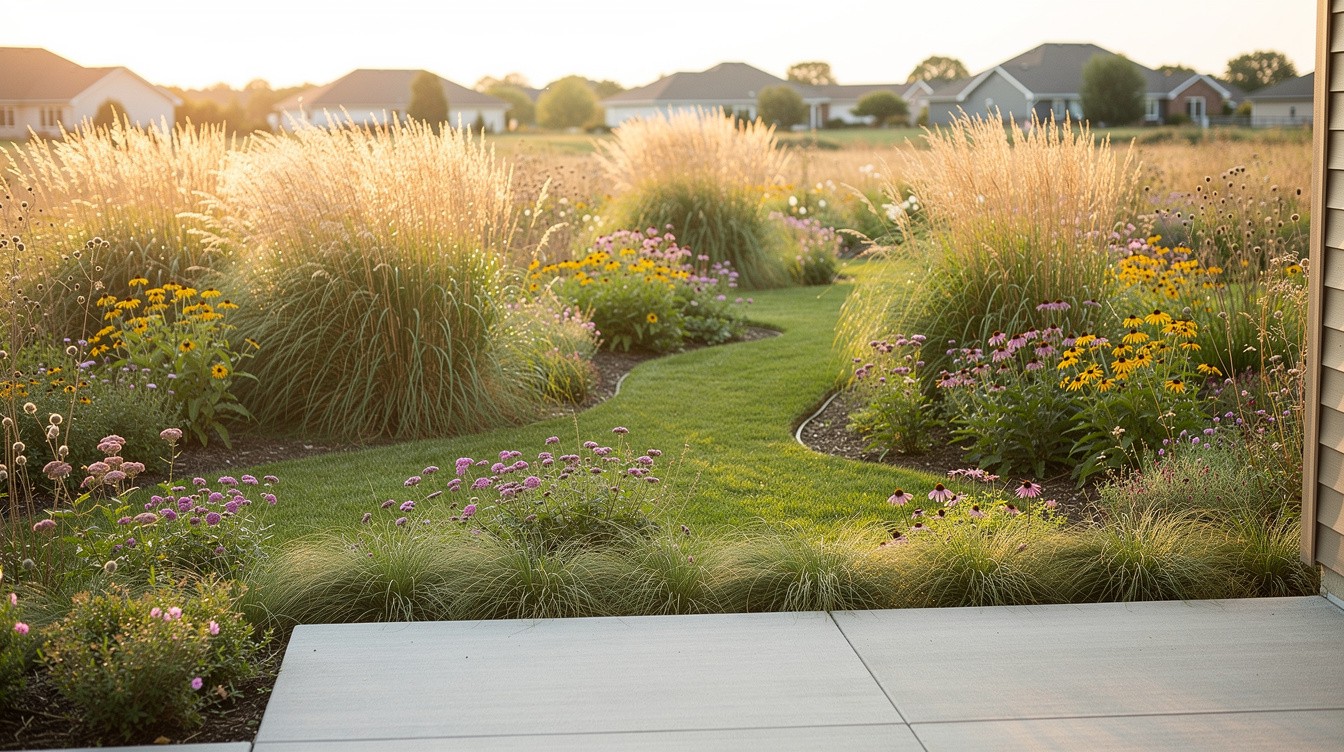 The Prairie Backyard with Patio — Cottage/English garden in Lincoln