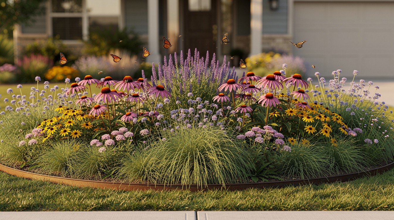 The Prairie Wildflower Front Border — Cottage/English garden in Lincoln