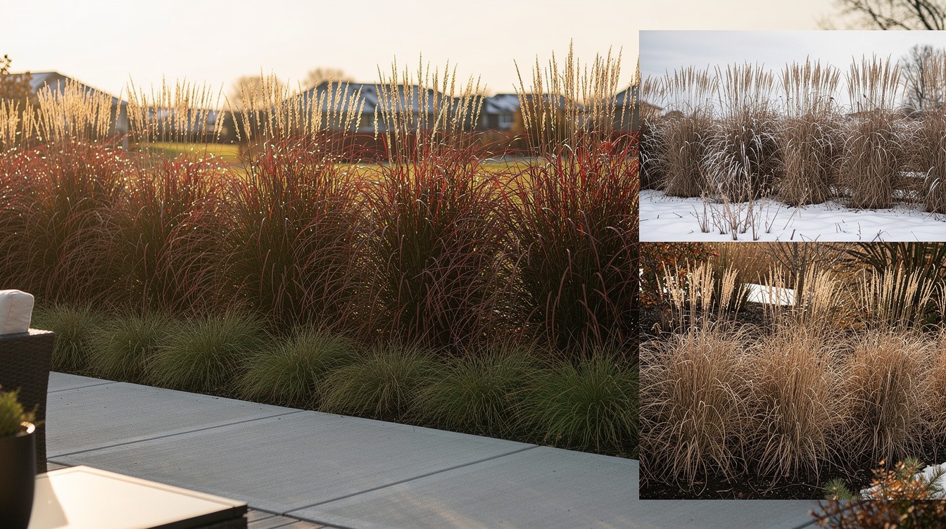 The Four-Season Privacy Screen Garden — Modern/Minimalist garden in Lincoln