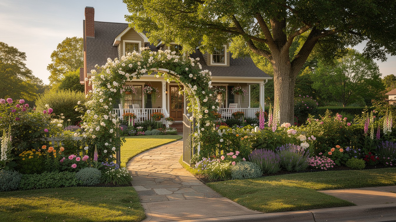 The Heights Storybook Entry — Cottage/English garden in Little Rock