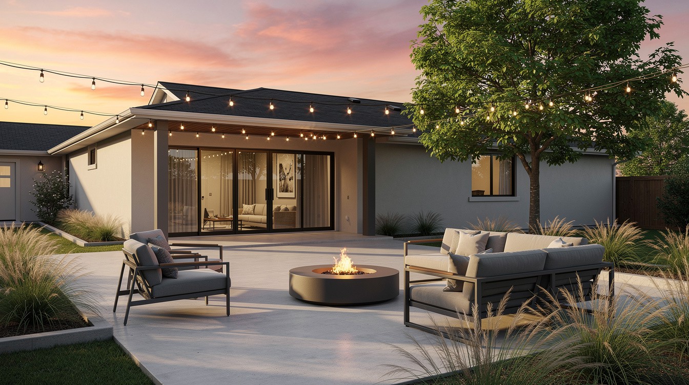 The Fire Bowl Sunset Terrace — Modern/Minimalist garden in Little Rock