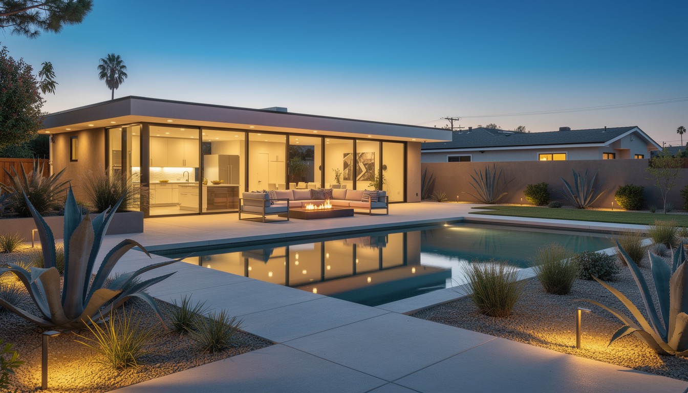 Modern/Minimalist backyard design in Los Angeles, CA