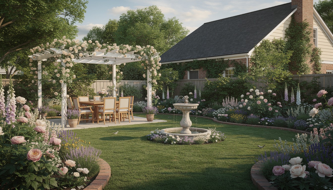 Cottage/English backyard design in Louisville, KY