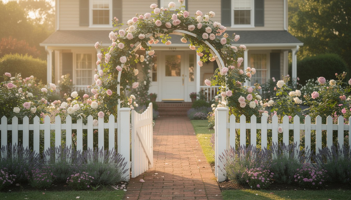 Cottage/English front yard in Louisville, KY