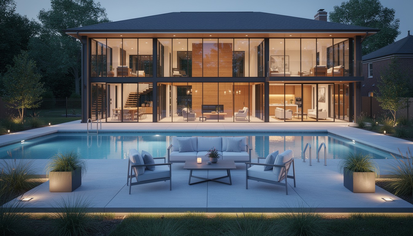 Modern/Minimalist backyard design in Louisville, KY