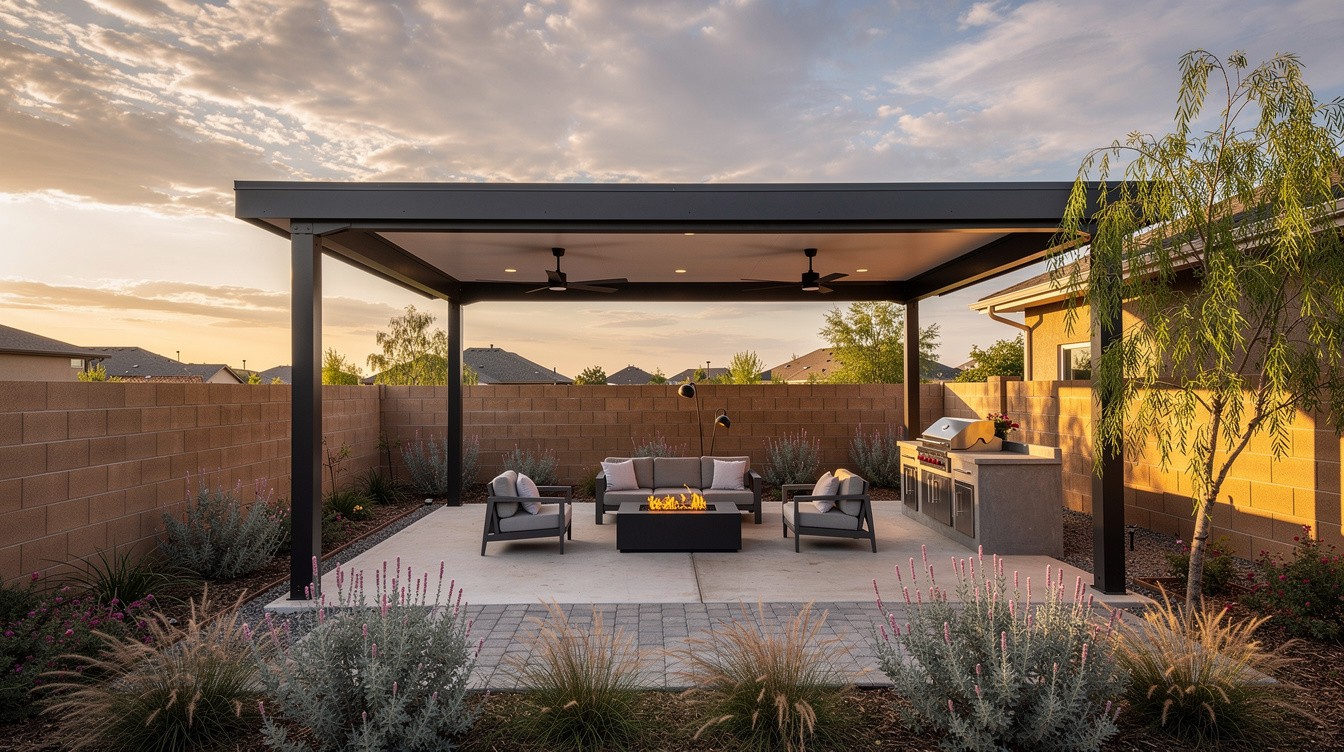 The Wind-Sheltered Modern Outdoor Room — Modern/Minimalist garden in Lubbock