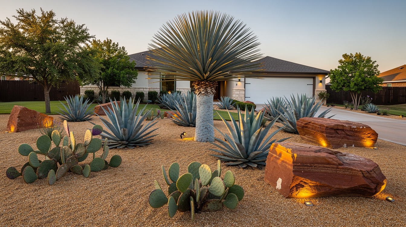 The Agave and Yucca Sculpture Garden — Desert/Xeriscape garden in Lubbock