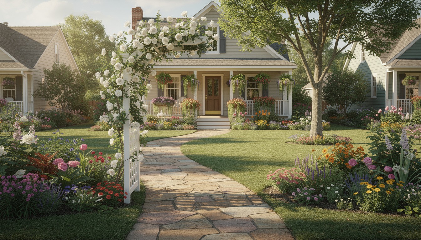 Cottage/English front yard design in Memphis, TN