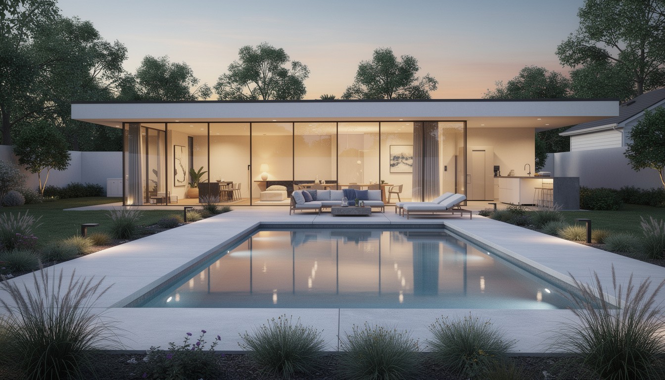 Modern/Minimalist backyard design in Memphis, TN