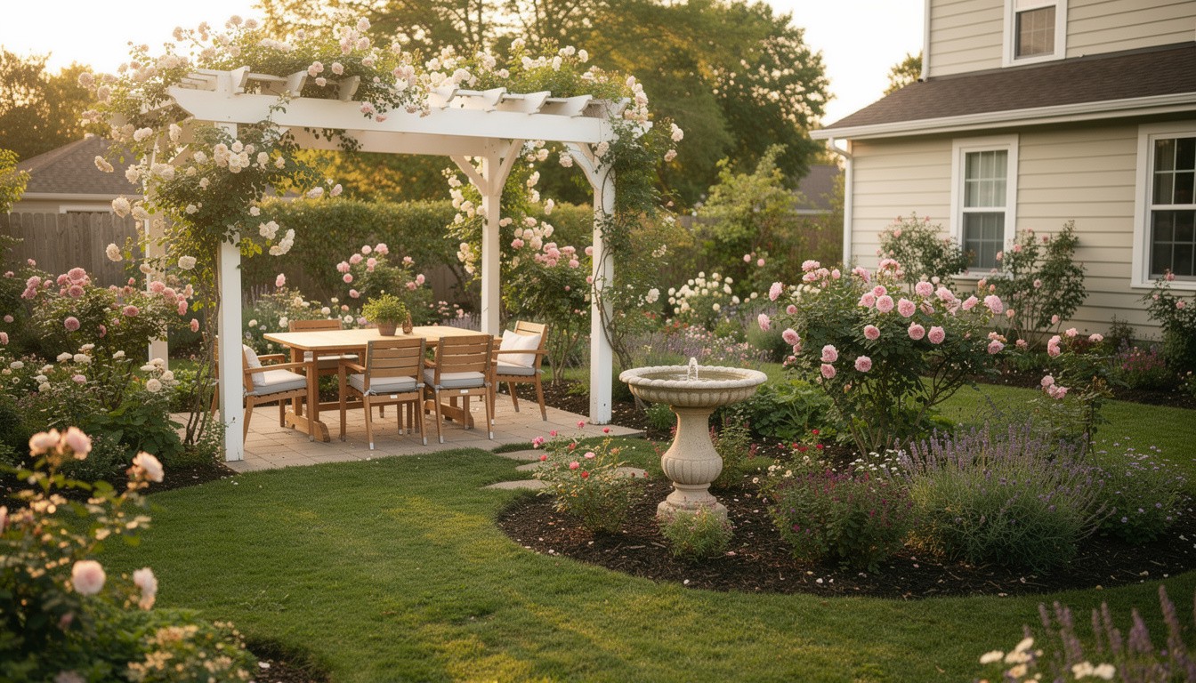 Cottage/English backyard design in Milwaukee, WI