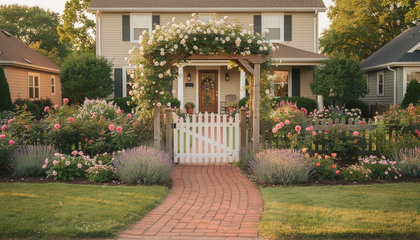 Cottage/English front yard in Milwaukee, WI