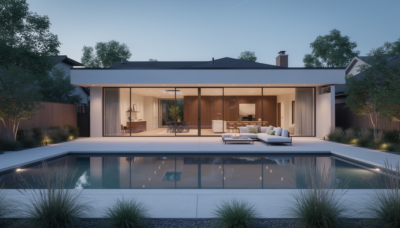 Modern/Minimalist backyard design in Minneapolis, MN