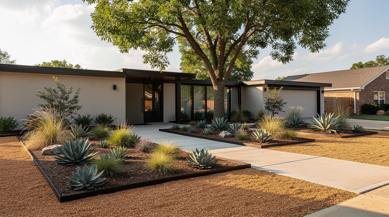 The Gravel Grid Ranch — Modern/Minimalist garden in Montgomery