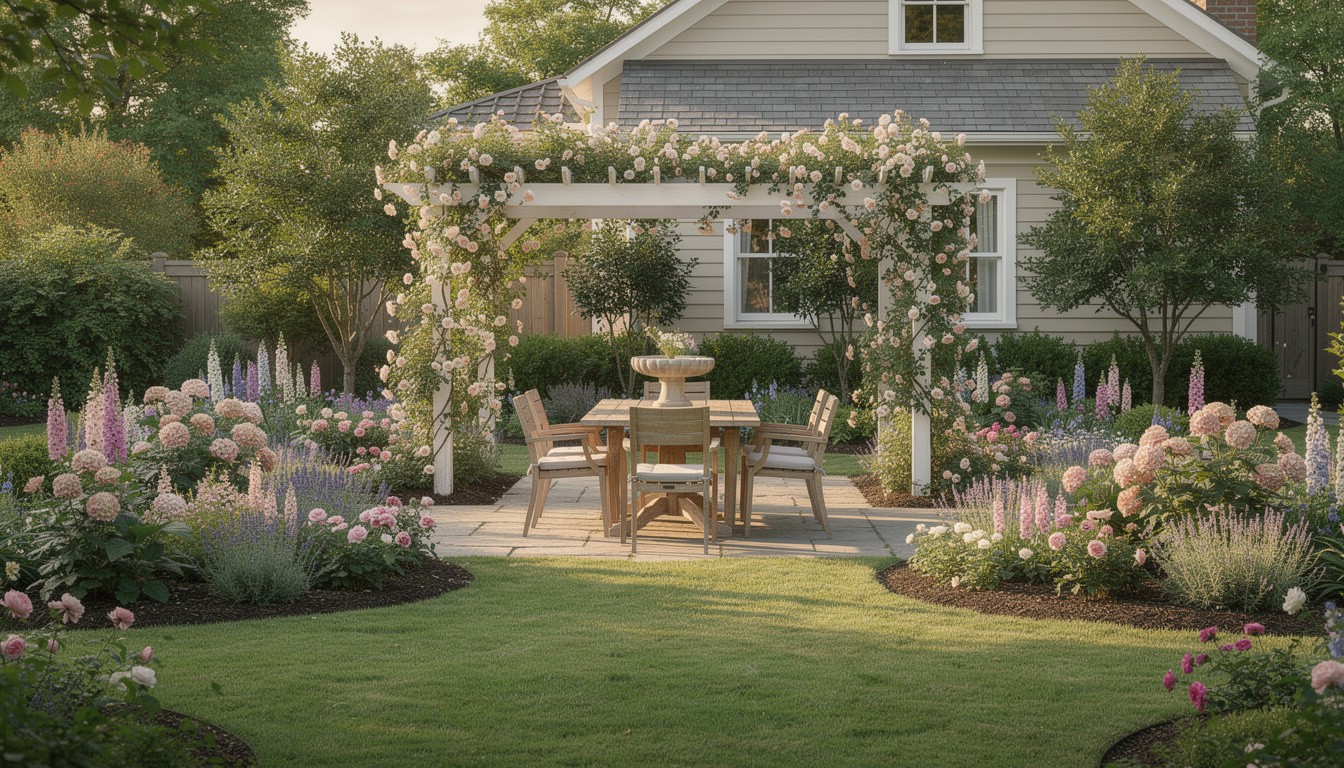 Cottage/English backyard design in Nashville, TN