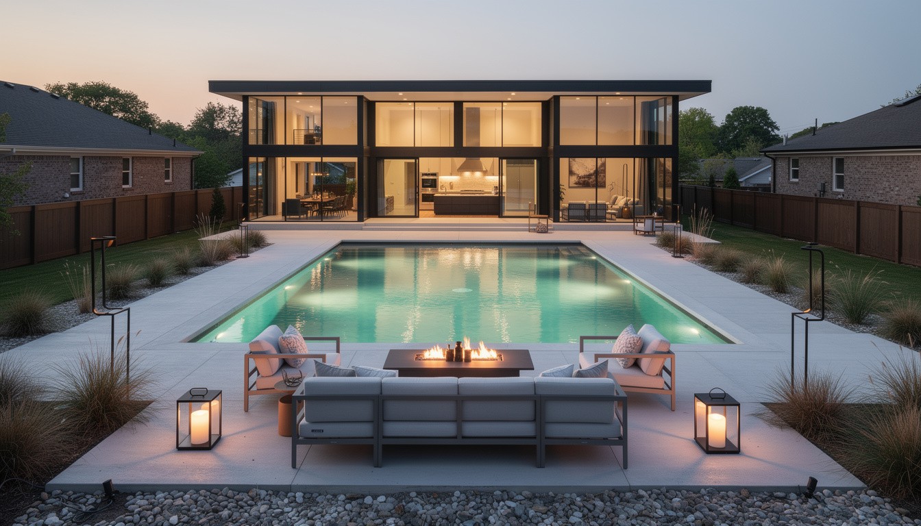 Modern/Minimalist backyard design in Nashville, TN