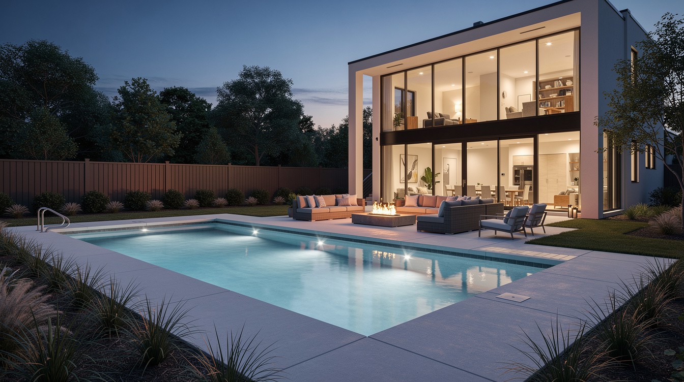 The Twilight Pool Box — Modern/Minimalist garden in Newport News