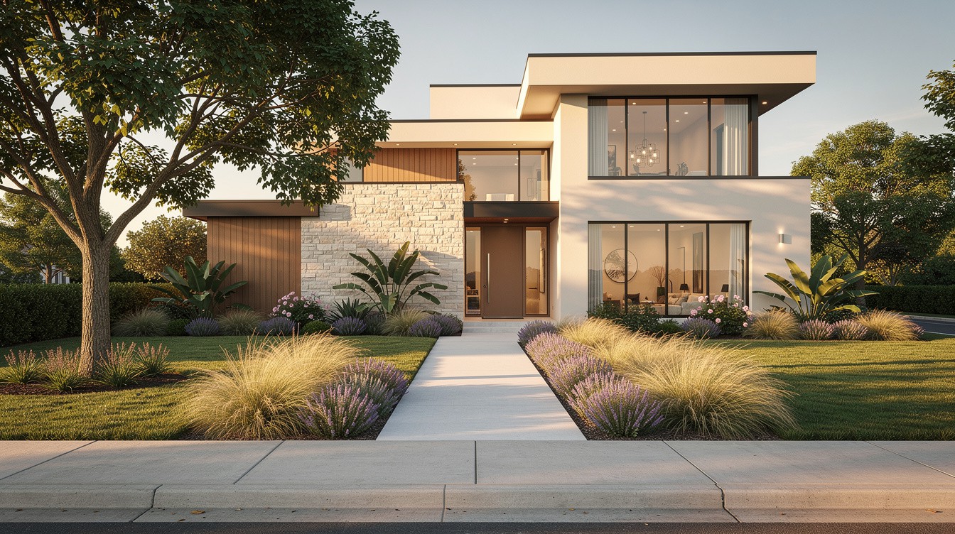 The Stone & Cedar Courtyard — Modern/Minimalist garden in Newport News