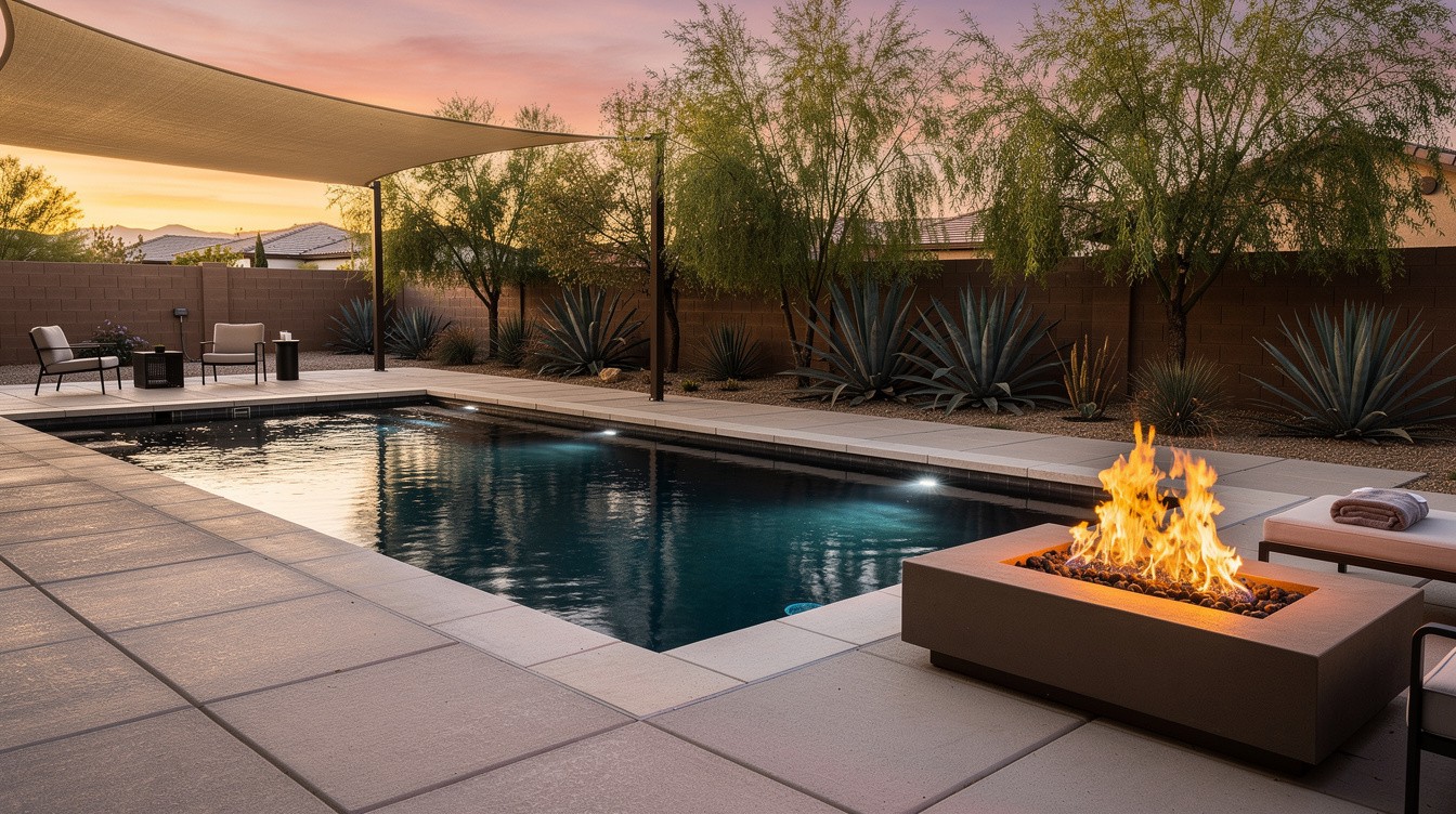The Desert Pool Oasis — Desert/Xeriscape garden in North Las Vegas