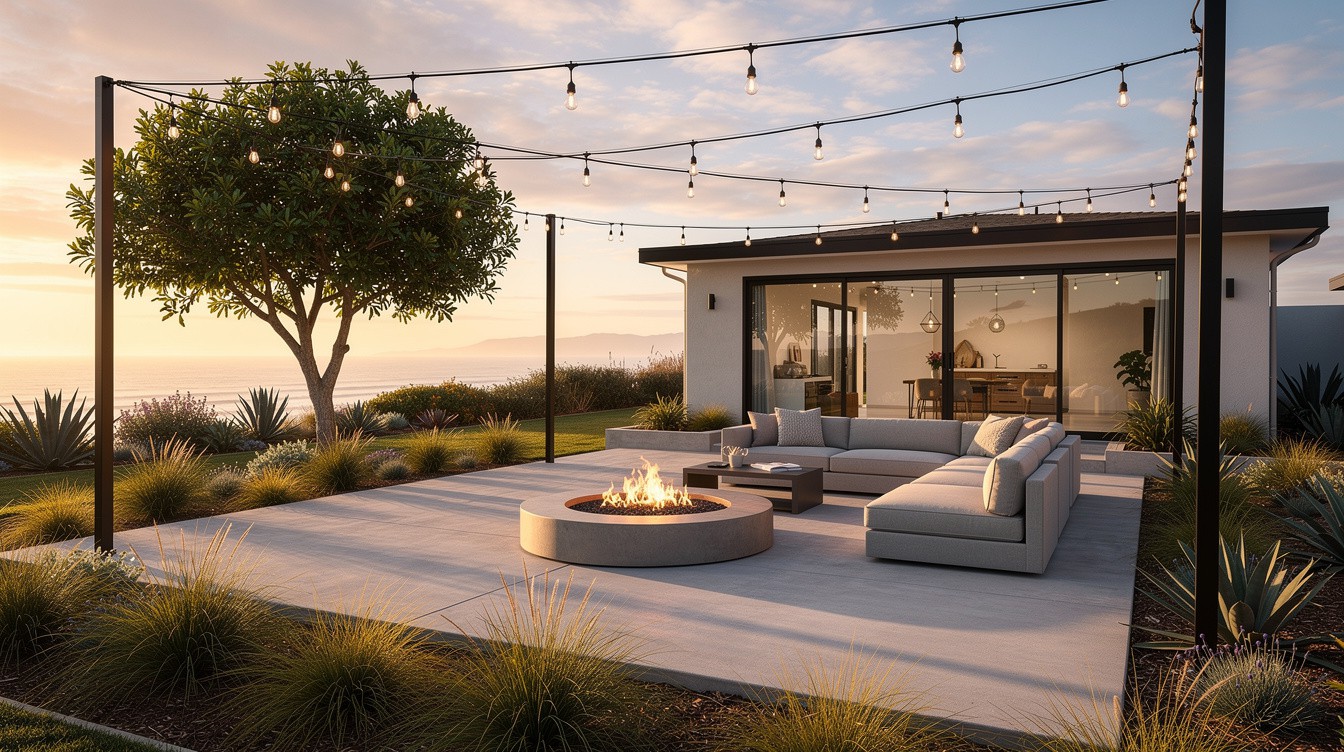 The Sunset Fire Terrace — Modern/Minimalist garden in Oceanside