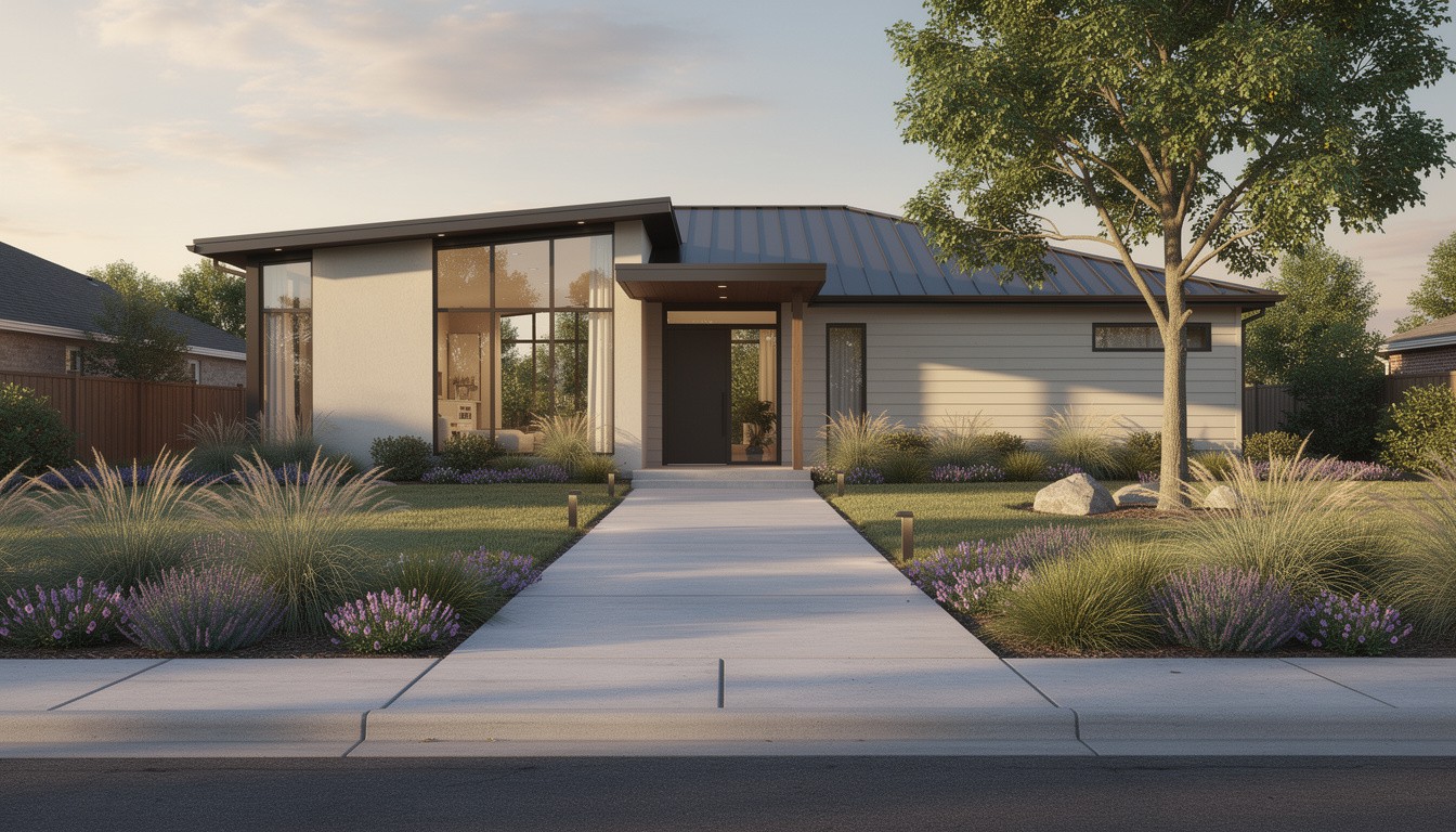 Modern/Minimalist front yard in Oklahoma City, OK