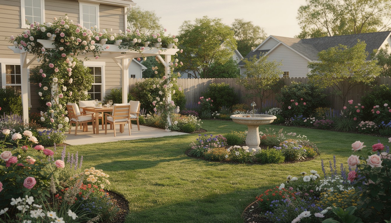 Cottage/English backyard design in Omaha, NE