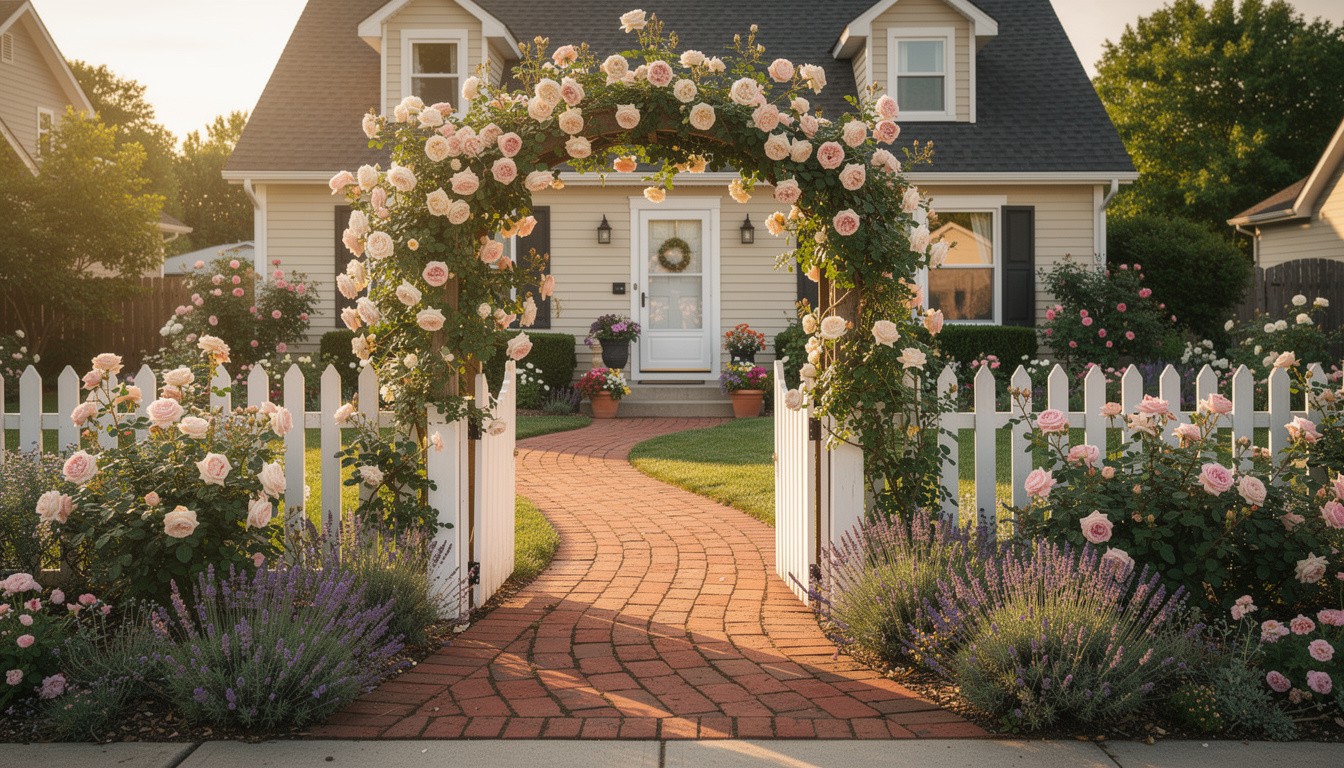 Cottage/English front yard in Omaha, NE