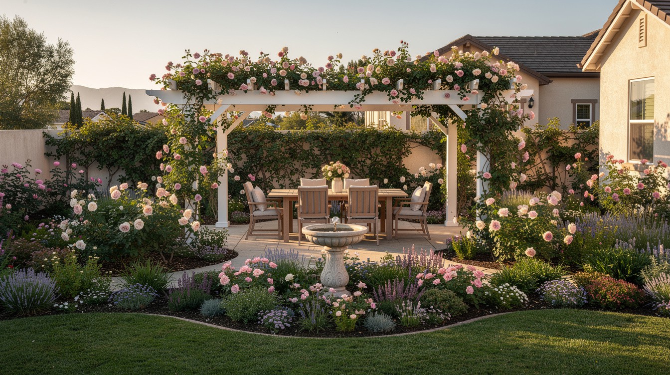 The Ontario Ranch Garden Dining Room — Cottage/English garden in Ontario
