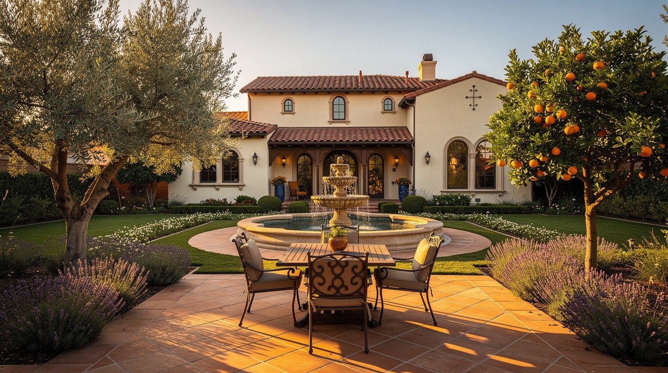 The Fountain Courtyard — Mediterranean garden in Ontario