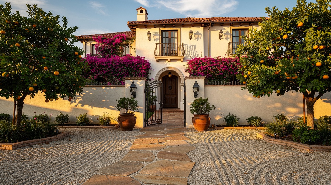 The Bougainvillea Hacienda Gate — Mediterranean garden in Ontario