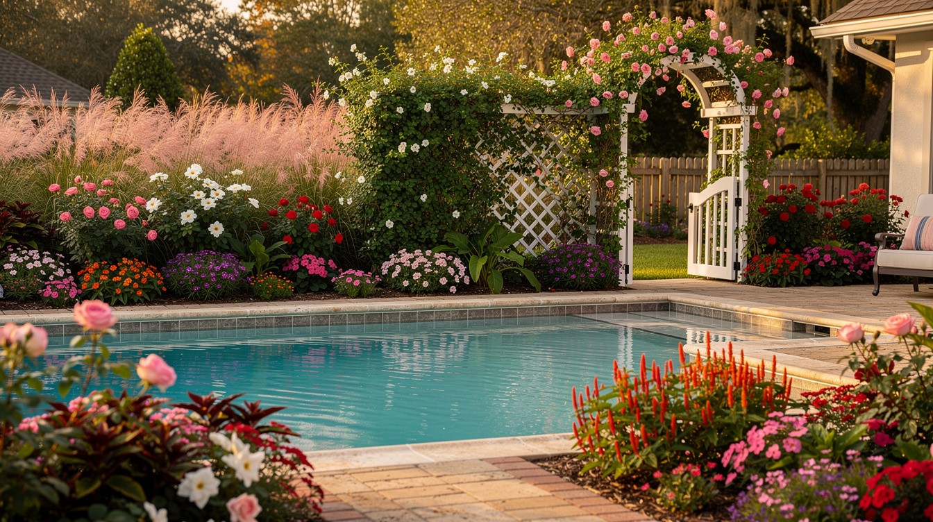 The Romantic Poolside Cottage Garden — Cottage/English garden in Orlando