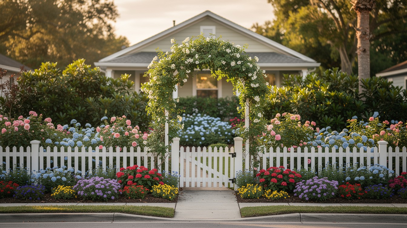 The Florida Cottage Front Border — Cottage/English garden in Orlando