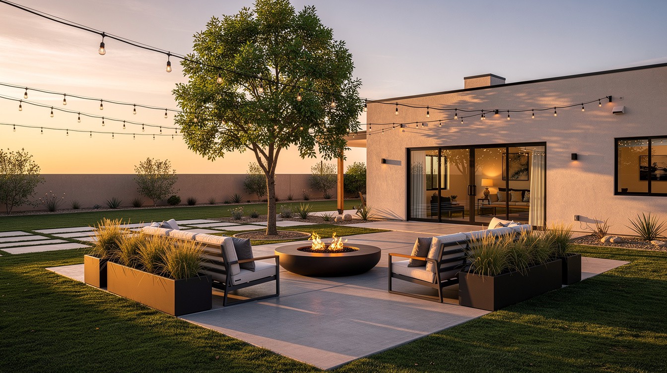 The Sunset Fire Terrace — Modern/Minimalist garden in Oxnard