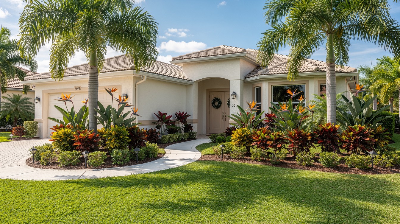 The Royal Palm Entrance — Tropical/Lush garden in Pembroke Pines