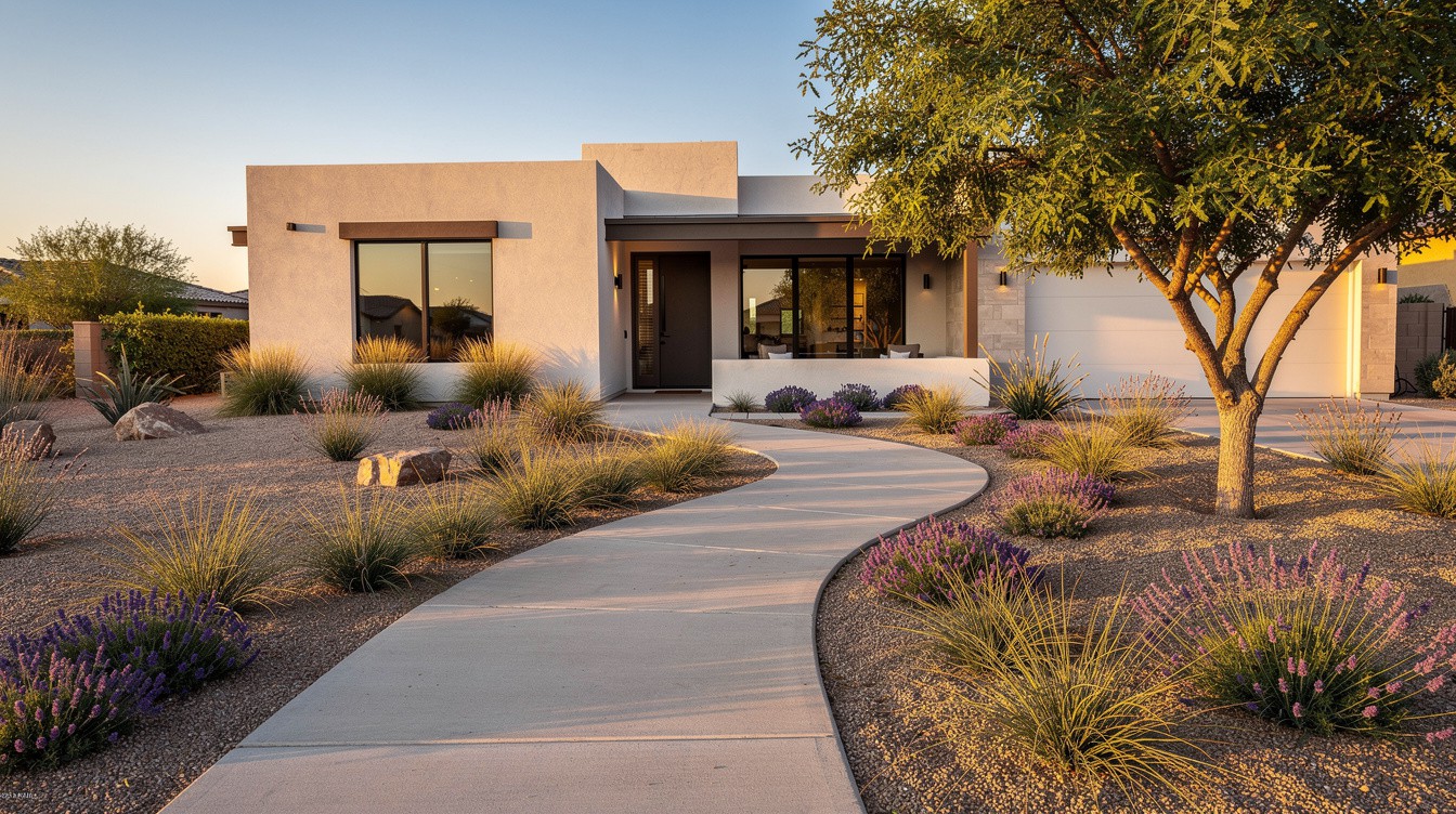 The Sunset Ribbon Walkway — Modern/Minimalist garden in Peoria