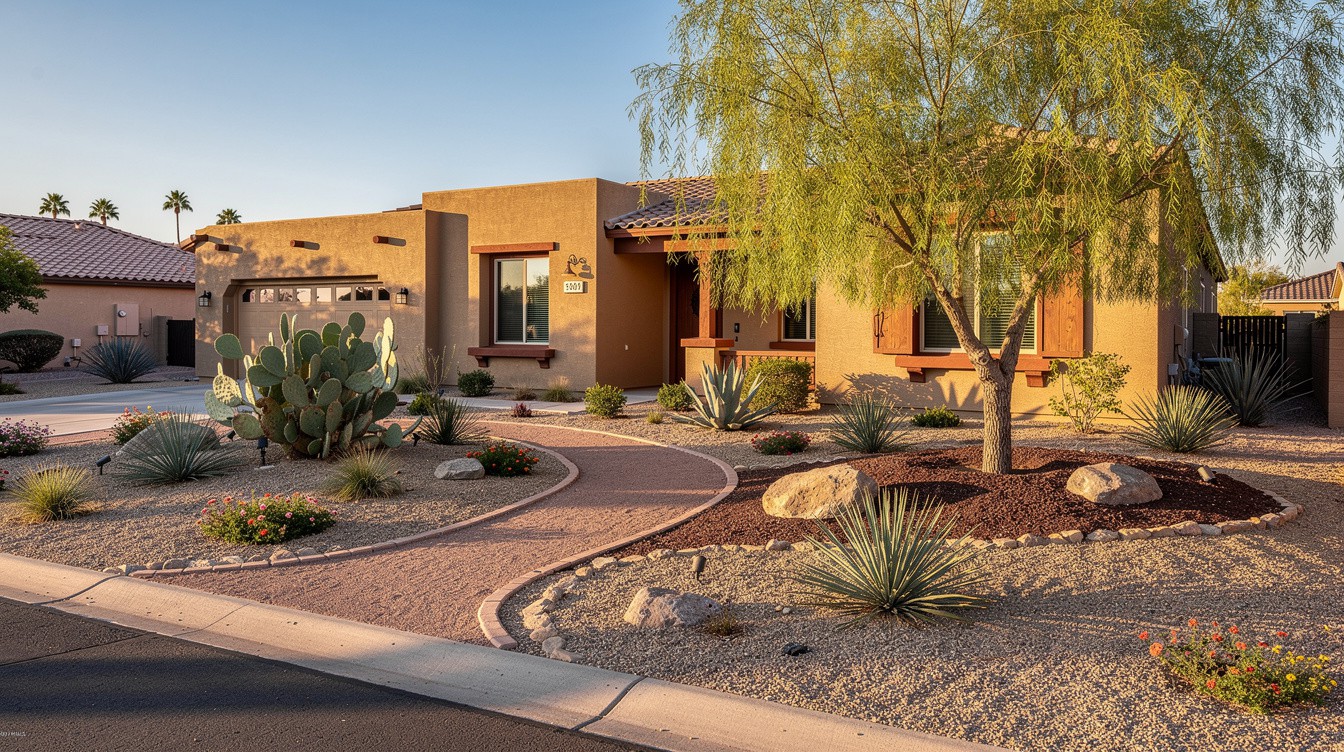 The Desert Willow Courtyard — Desert/Xeriscape garden in Peoria