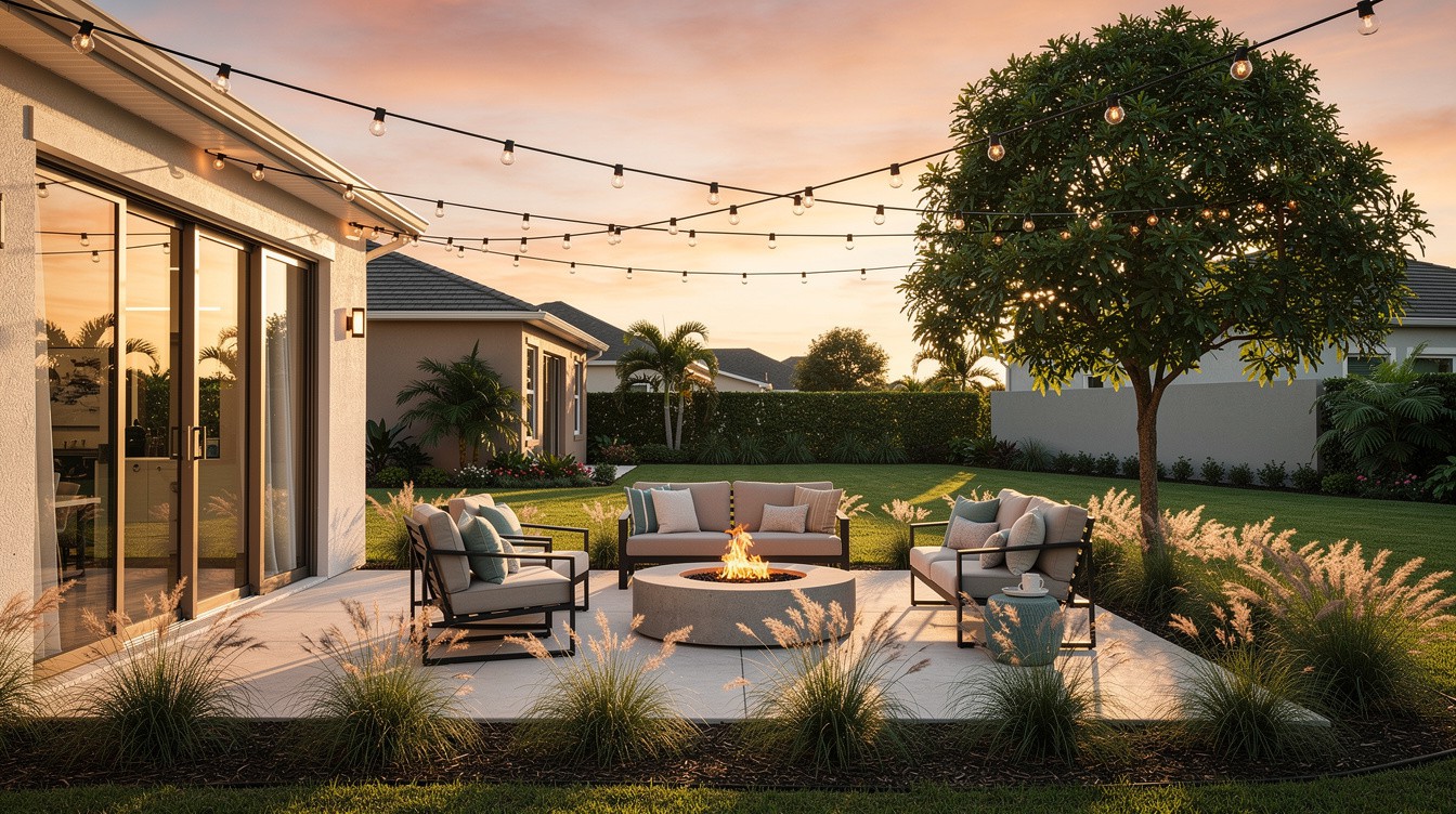 The Fire Pit Lawn Room — Modern/Minimalist garden in Port St. Lucie